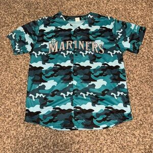 Jersey Seattle Mariners camo XL adult baseball jersey